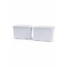 Caixas Organizadoras Rattan 14 Litros Branca KIT COM 2 UNIDADES – Praticidade e Elegância para sua Casa