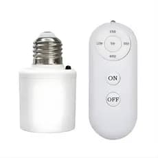 Soquete E27 Bivolt Com Controle Remoto e Timer Programável Lâmpada Inteligente