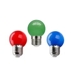kit 5 Lâmpadas LED bolinha Colorida G45 Bivolt 3w