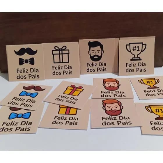 Tags Dia dos Pais/ Mini cartão para lembrancinha/ tags para presentes