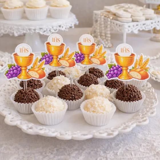 Topper para Docinhos Primeira Eucaristia – 5 cm