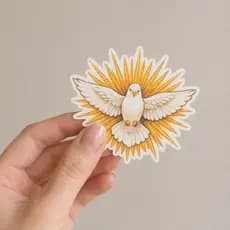 Aplique Espírito Santo/Tag crisma/Aplique crisma/Aplique Batizado/Aplique Espírito Santo para Batismo e Crisma