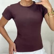 blusa feminina estilosa blusa blusinha feminina canelado gola basica baby look feminina blusa branca