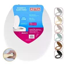 Assento Sanitário Almofadado Astra Oval Studio Deca 6.0 lpf