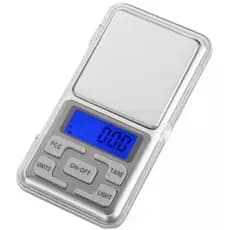Mini Balança de Precisão Digital 01g à 500g Visor Lcd Iluminado Unidade de Pesagem G, CT, OZ e Tl