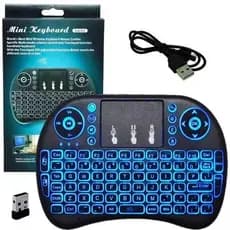 Mini Teclado Controle USB Led para TVBOX, Xbox360, PS3, Pcs, Notebooks, Netbooks, Tablets, TVSmart