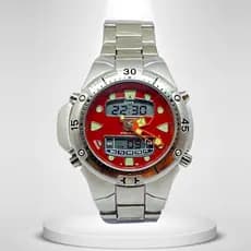 Relógio Masculino Estiloso e Elegante Analógico e Digital Resistente à Ácqua 02 Pulseira Ajustável Confortável
