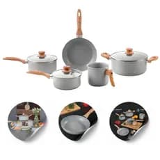 Jogo de Panelas Brinox Ceramic Life Easy 5 Peças