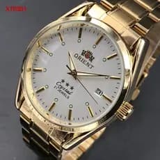 Orients Homens Relógio Mecânico Automático Moda Relógio Ouro Grande Dial 528 XM