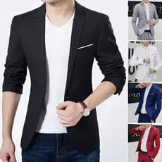 2023 Novo Estilo de Alta Qualidade Blazer de Terno Casual Slim Fit Formal com Um Botão Jaqueta Brasão Tops JUYL