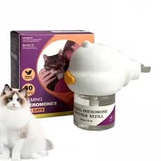 Kit Difusor de Feromônios Calmante de 30 Dias para Gatos, 48ml - Ajuda a Reduzir Sinais Comuns de Estresse em Gatos XBSC