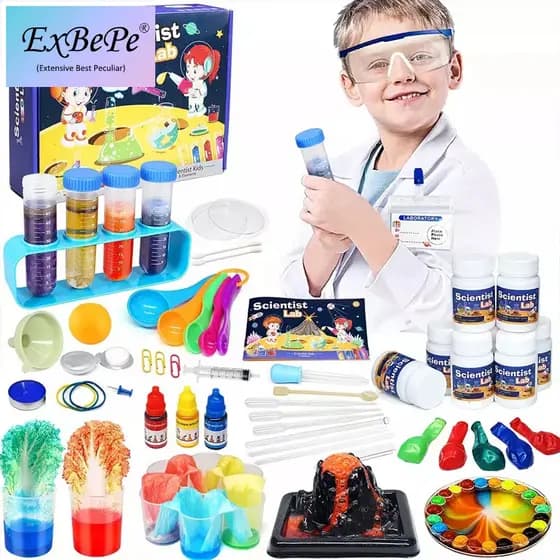 70 Experimentos Científicos de Laboratório Kits de Ciência Brinquedos Educativos para Crianças Conjunto de Química SGXY