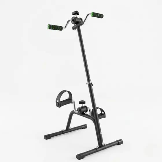 Mini Bike Dual Fisio IV Alux Ergométrica Pernas e Braços Ajustável Fisioterapia Reabilitação Idoso Home Office