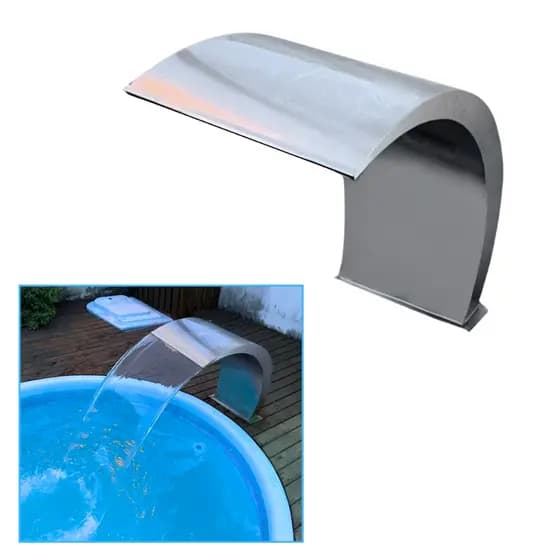 Cascata para Piscina Wave Aço Inox 304 Ecosul Metais