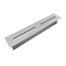 Kit Queimador para Lareira 80cm e Champanheira/Porta Bebidas 2x1 Aço Inox 304