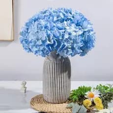 Buquê de Pompom grande artificial com 9 flores - BY800578