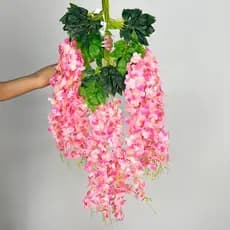 pendente Glicínias Artificial Decoração Do Casamento De Planta Rattan Partido Passos De Feijão Pétala Teto-BH802287