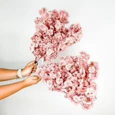 Kit 10 a 40 Flores 45cm Flor Cerejeira artificial Decoração Casa -A-520 COR: ROSE