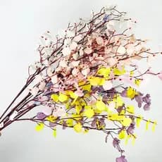 Planta Galho Orquídea Chuva de ouro artificial para arranjos e decoração da sua casa - C-2