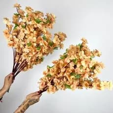 Kit 10 a 40 Buquê De Flores De Cerejeira Artificial , Flor De Pêssego , Estilo oriental Para Decoração 65 CM -A-504