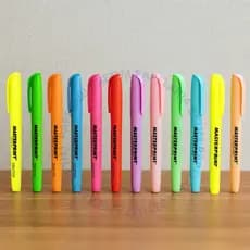 Kit Marca Texto Masterprint com 12 UN - 7 Tons neon + 5 Tons Pastel