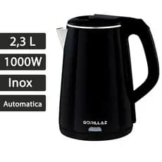 Chaleira Elétrica Qualidade Inox 2,3l Bule Eletrico Gourmet Cor Preto