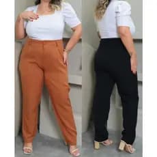 Calça social plus size feminina alfaiataria