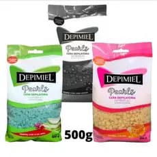 Cera Depilatória Quente Depimiel Elástica Granulado Profissional 500g