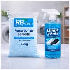 Percarbonato de Sódio Com Auto Flocante + Spray Limpa Tênis Eco Clean 500ml Lava Roupas Tira Manchas
