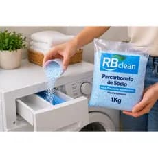 Percarbonato de Sódio 100% Puro Com Ativo Auto Flocante Tira Manchas Roupas Brancas