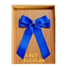 laço com pontas, laço azul Royal, laço infantil.