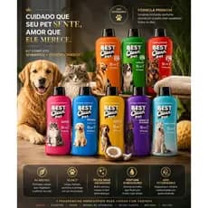 Kit Shampoo E Condicionador Pet Best Clean 10 Em 1 700ml Cães Gatos Escolha A Fragrância