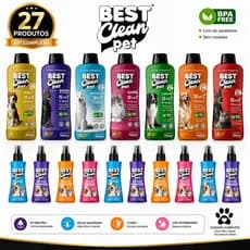 Kit Pet 27 Produtos Shampoo Condicionador Colônia Cães E Gatos Sortido