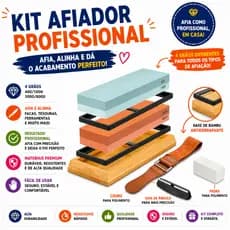 Kit Peças Pedra Afiar Amolar Dupla Face