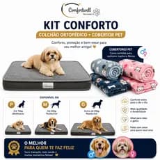 COLCHÃO PET ORTOPÉDICO COMFORTWELL PREMIUM + COBERTOR PET – MAIS CONFORTO E ACONCHEGO PARA SEU PET