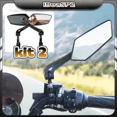 kit 2 Espelho Retrovisor Para Bicicleta Eletrica Bike Motorizada Mtb Guidão - Alta Qualidade