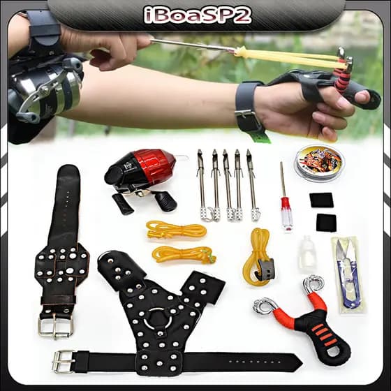 Kit com itens completo para Spincast Pesca de Estilingue com Molinete Carretel e Dardos Profissional para Pesca