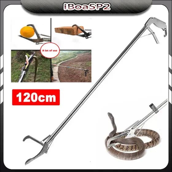 Pegador De Objetos Mão Mecânica Extensora Pinça Garra Forte Ferramentas para capturar cobras