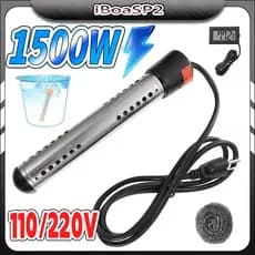 Aquecedor Água Ebulidor Elétrico Portátil Rabo Quente 1500w 110V  Ferve Água Rápido MERGULHAO