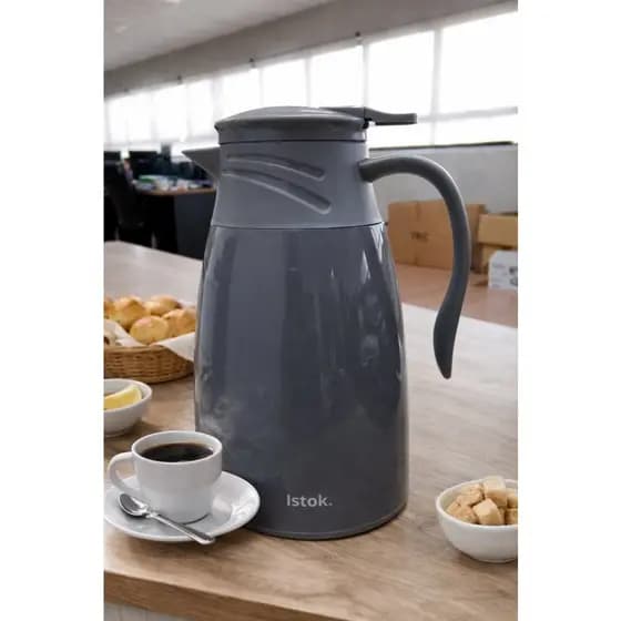 Garrafa Térmica Roma 1L, Café ,Chá,Leite ,água -Jarra Térmica com Ampola de Vidro Resistente