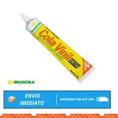 Cola Vinil Extra Brascola 75g – Adesivo para PVC Flexível Sem Tolueno