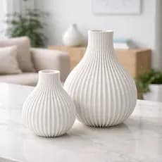 Vasos decorativo kit c 2  sofisticado moderno elegante resistente e minimalista