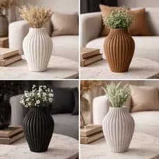 Vaso Decorativo Moderno 18cm Minimalista Aparador Sala Mesa Aparador Decoração Elegante