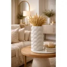 Vaso Decorativo Moderno Ondulado | Design Minimalista e Elegante para Decoração Interna SALA QUARTO