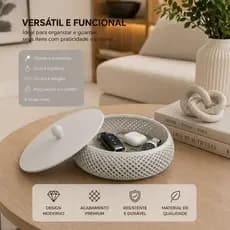 Porta Joias Decorativo Premium Caixa Com Tampa Organizador Moderno Elegante Luxo Mesa Quarto Sala
