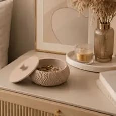 Caixa Organizadora Decorativa Porta Joias Minimalista Moderna Premium Porta Objetos Decorativo