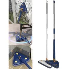 Esfregão Triangulo Azul Mop Limpeza Ajustavel Giratoria 360° Multiuso Limpador Chá branco 120ml