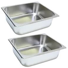 2 Cuba Gastronomica Inox 1/2x150 Gn Buffet Cozinha Restaurante