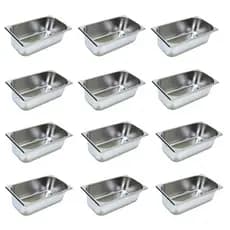 12 Cuba Gastronomica Inox 1/3x150 Gn Buffet Cozinha Restaurante