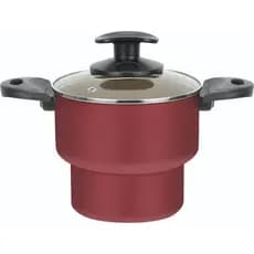 Cuscuzeira De Aluminio Panela Grande Cereja N°16 Antiaderente